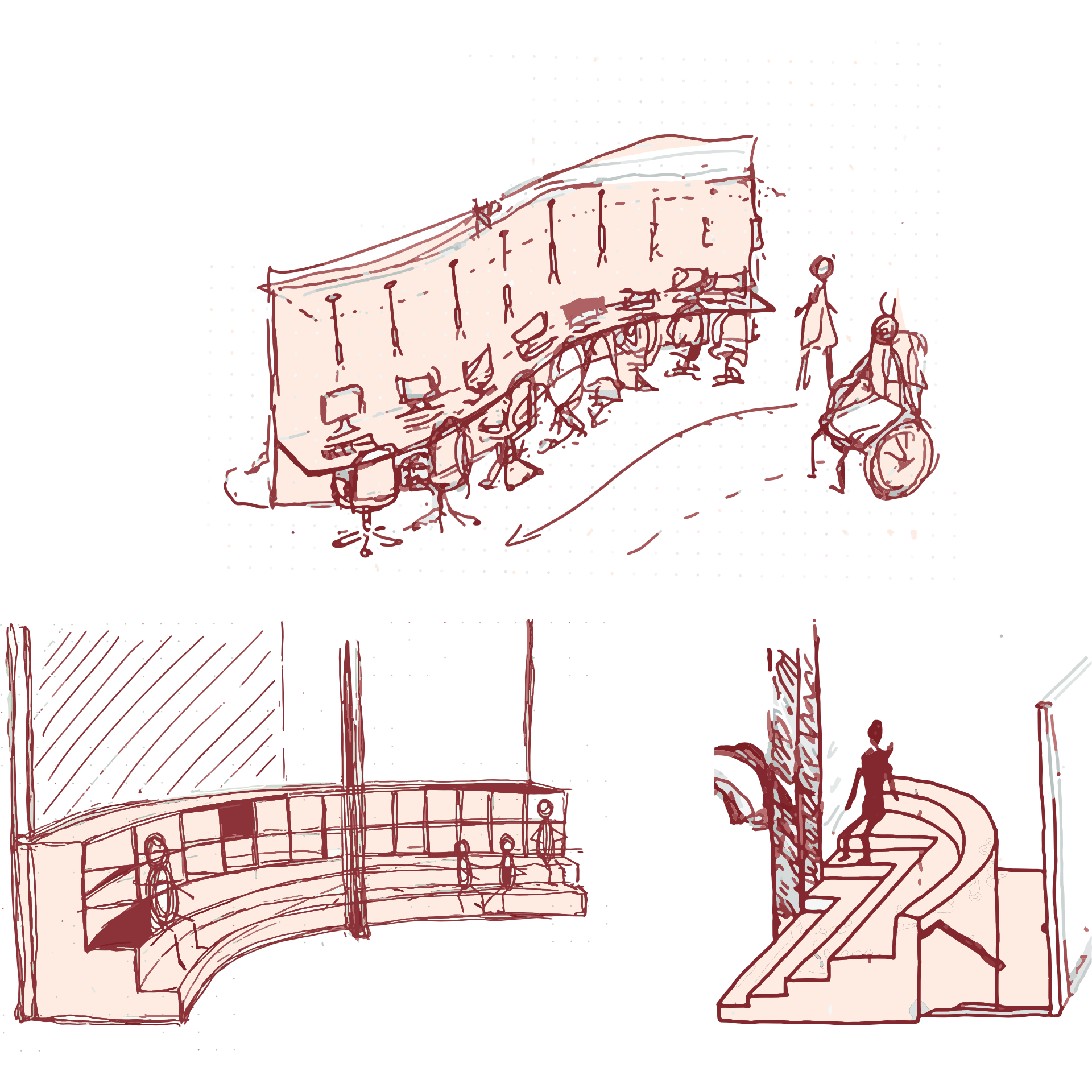 Concept sketches for Adolescent Escape.