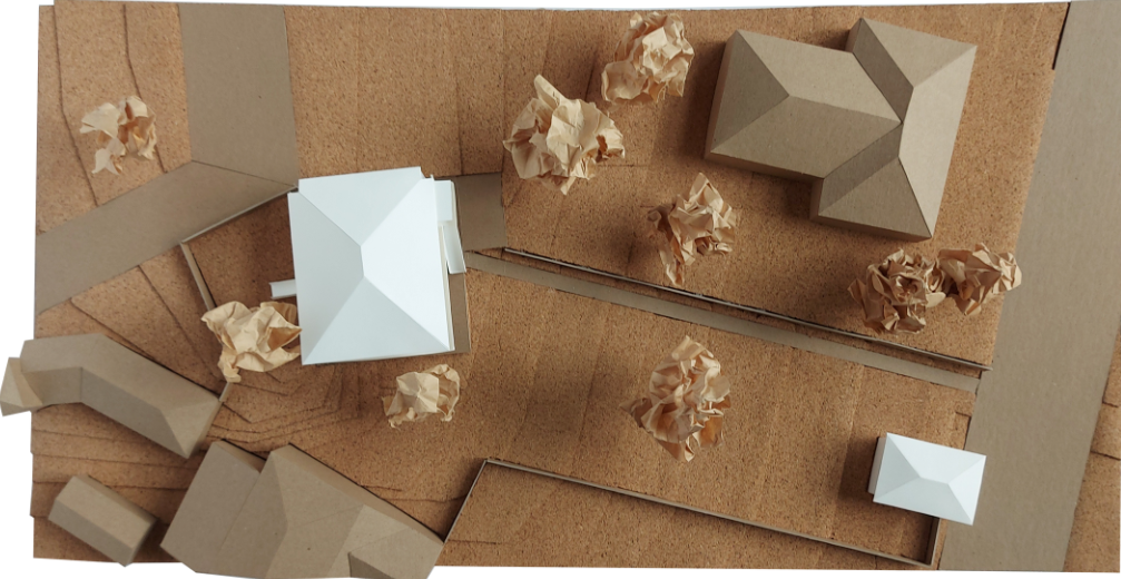 Top view of the Ανάληψη physical site model.