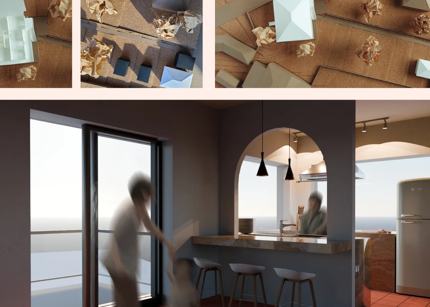 Rendered spaces from Ανάληψη.