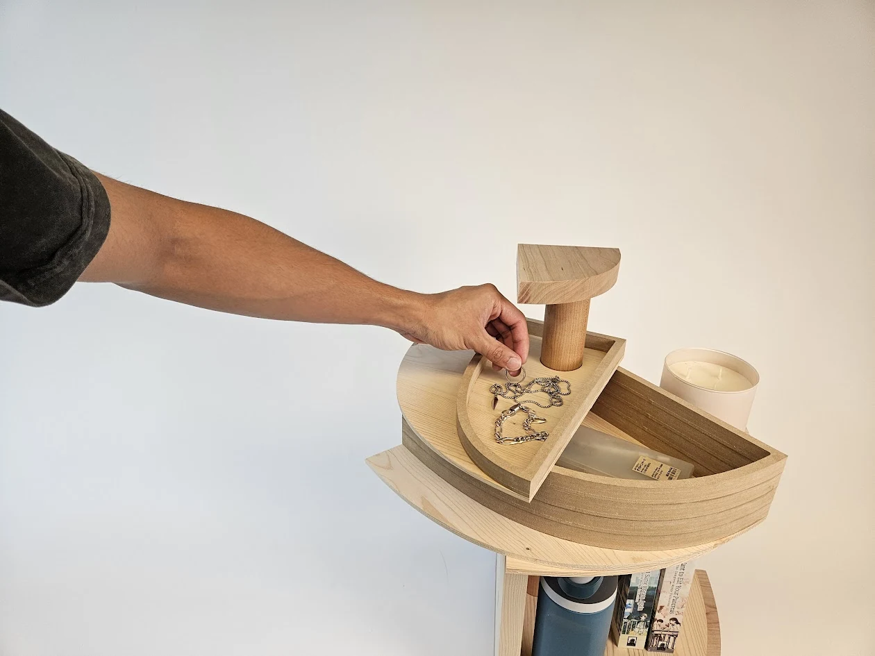 Swivel Storage furniture prototype.