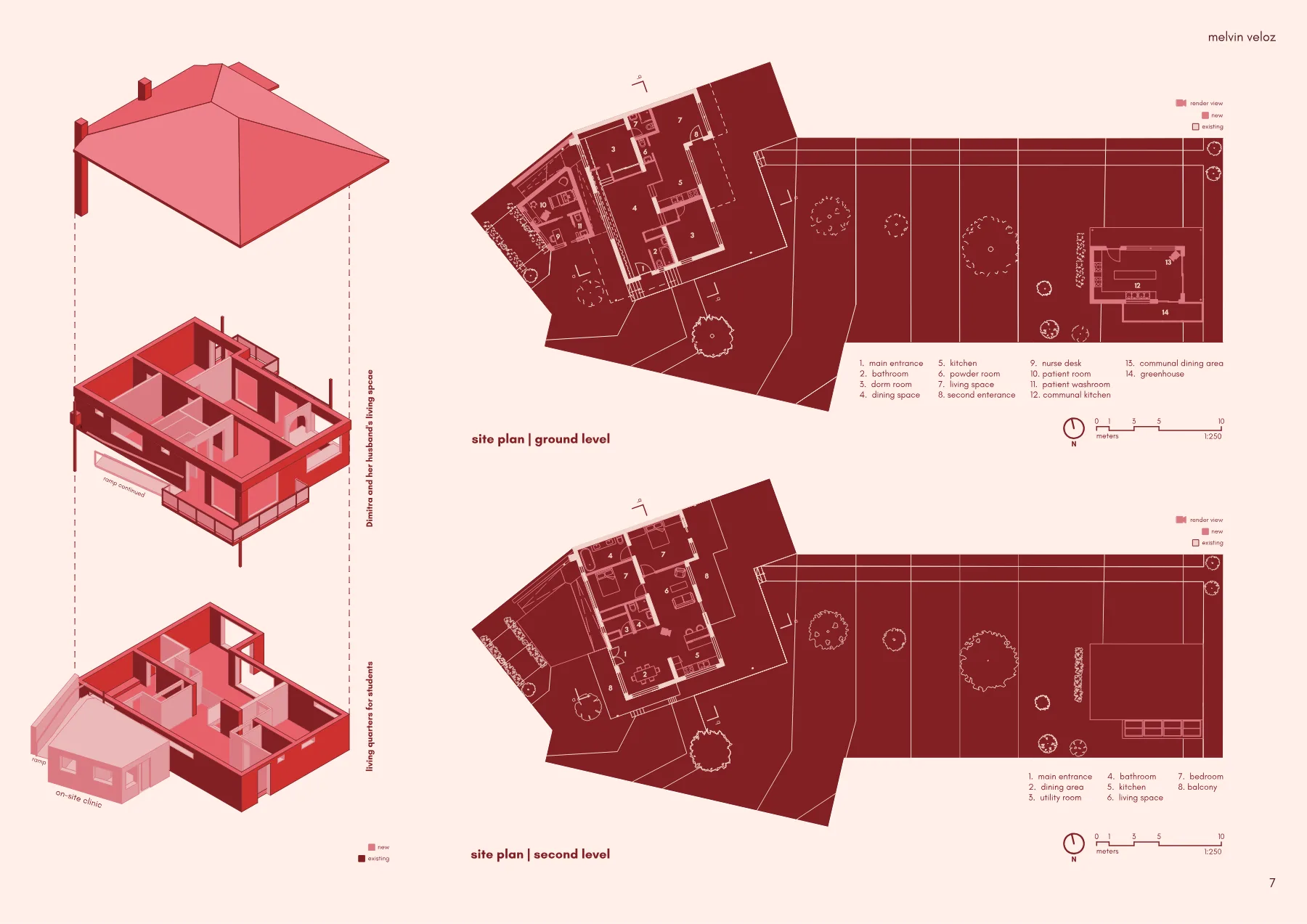Ανάληψη site plans and program labels.