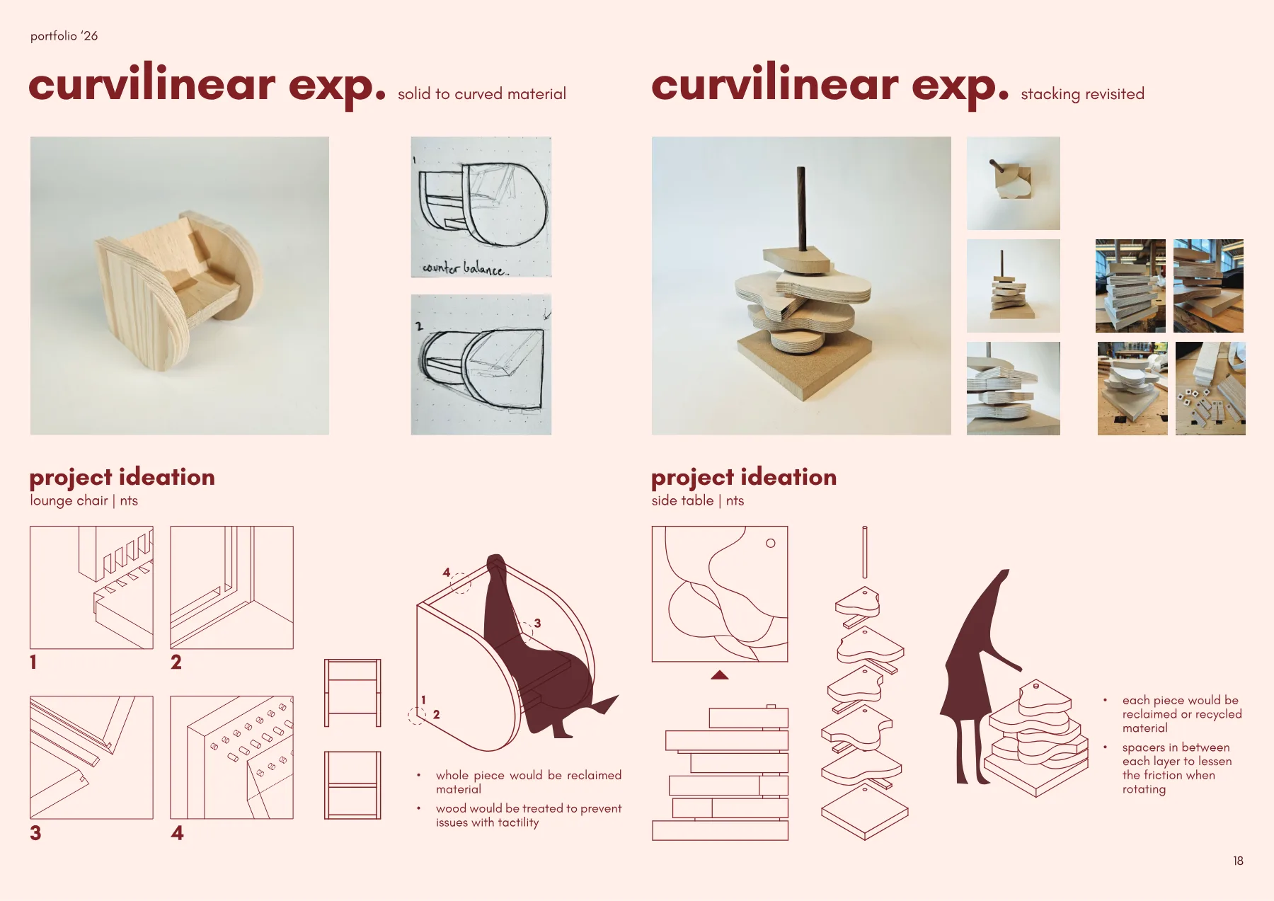Swivel Storage curvilinear experiments and project ideation.